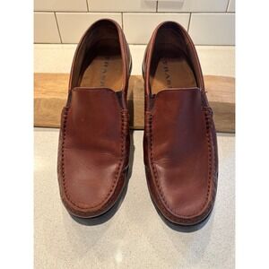 Trask Mens Ali Brown Leather Slip On Driving Loafers ~ Size 9M